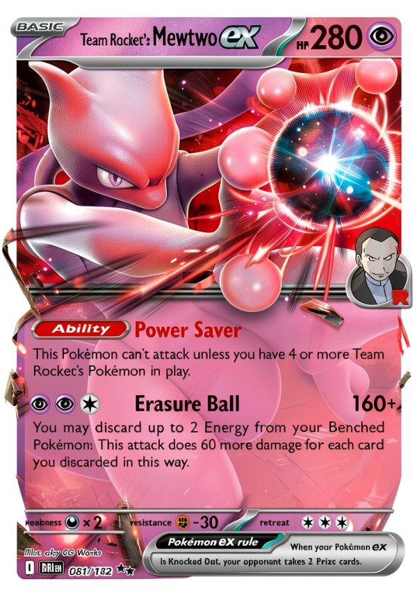 Pokemon Card Mewtwo ex Scarlet & Violet 1x2 inch-0