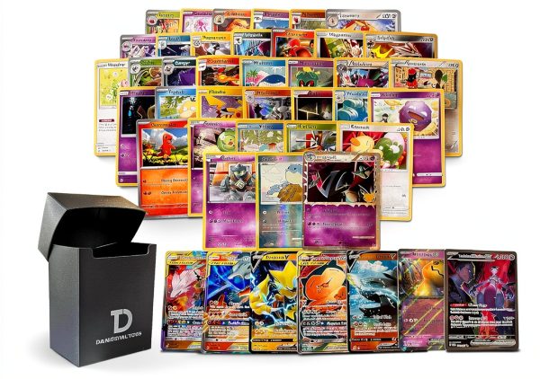 Pokémon TCG 50 Card Pack with Legendary Ultra Rare Dan123yal Deck Box-0